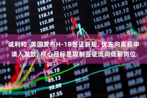 诚利和 美国发布H-1B签证新规, 优先向高薪申请人发放, 核心目标是限制签证流向低薪岗位